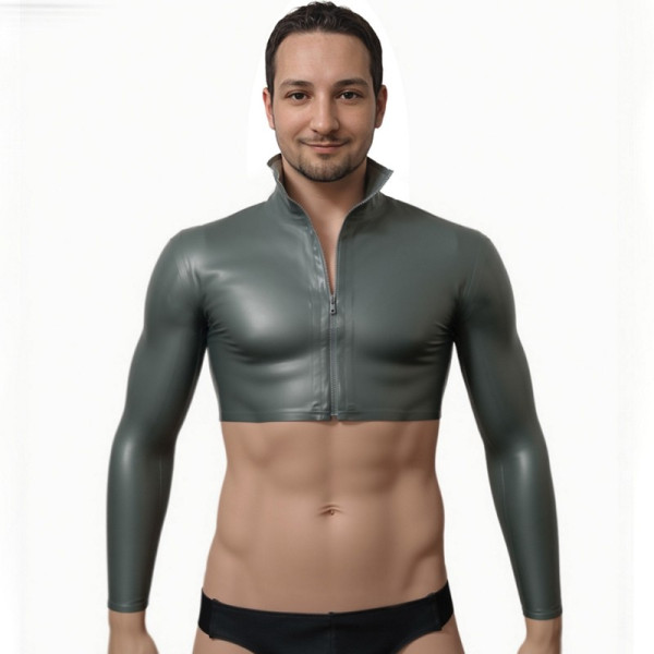 Pre loved Bolero, zip fronted shirt 36" chest